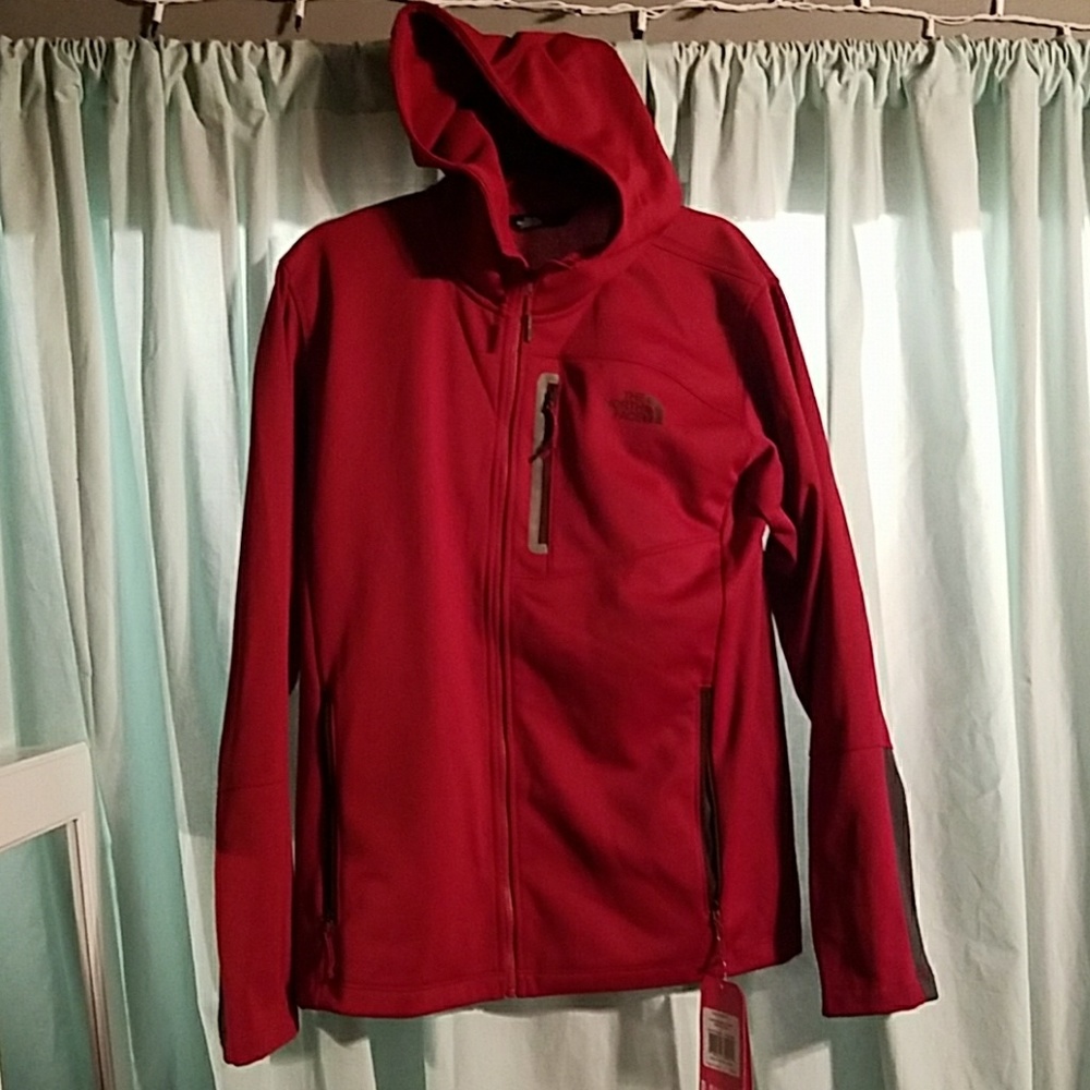 Northface light red jacket NWT
